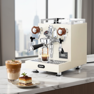 Semi-Automatic Espresso Machine for Business Use Featuring Hot Water and Brew System US Plug Coffee Machine